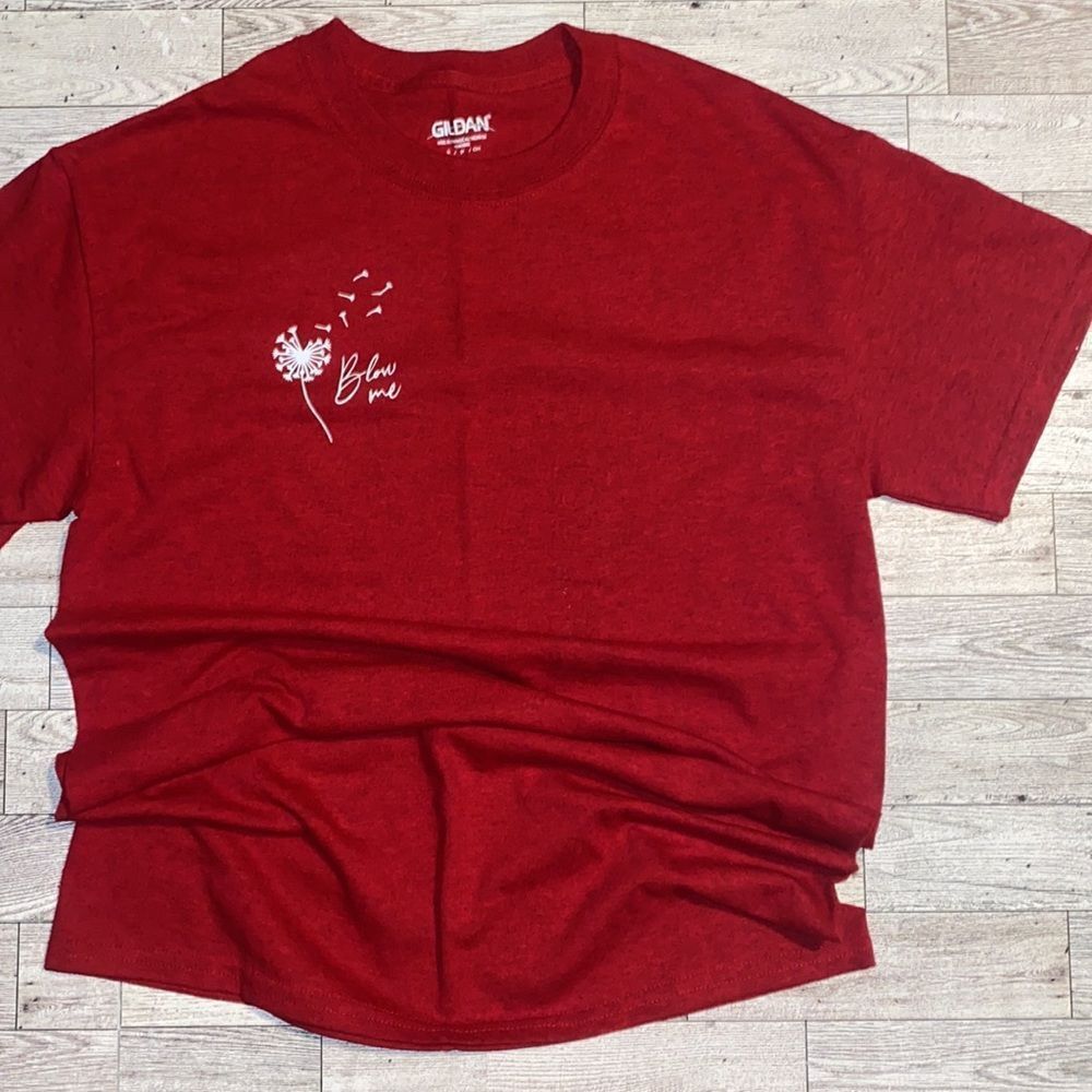 “Blow Me”, Custom Dandelion Graphic, Unisex Tee - Picture 6 of 15